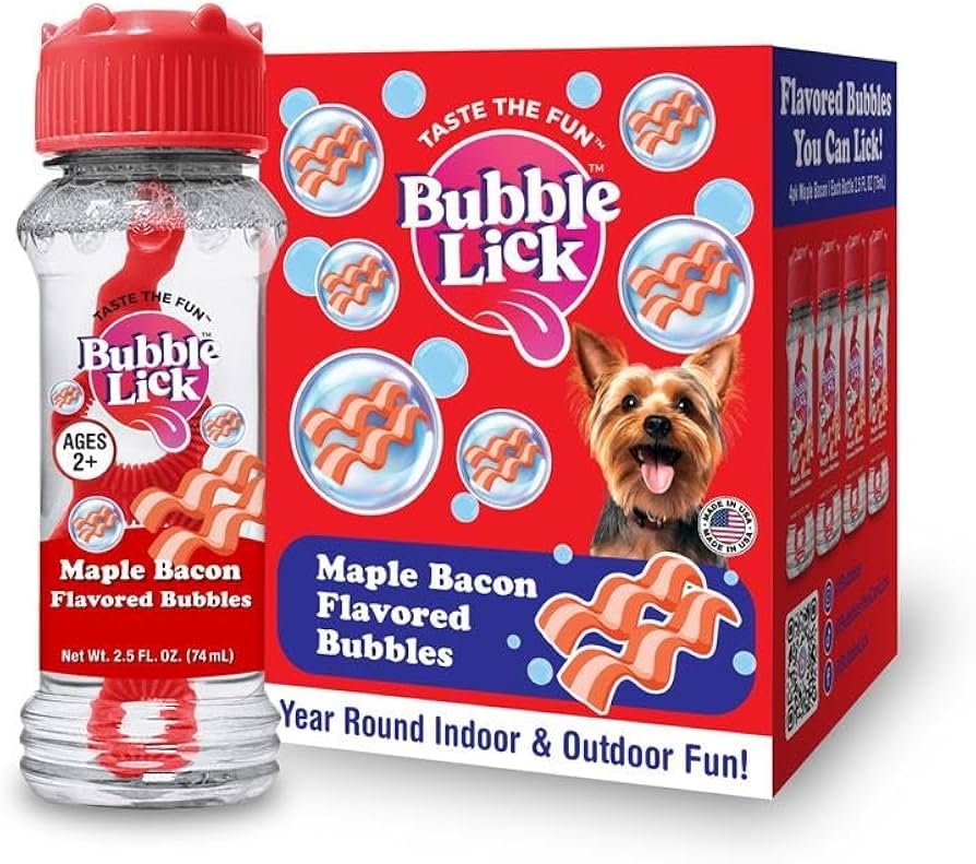 Amazon.com: Bubble Lick Maple Bacon Flavored Bubbles 4 Pack USA